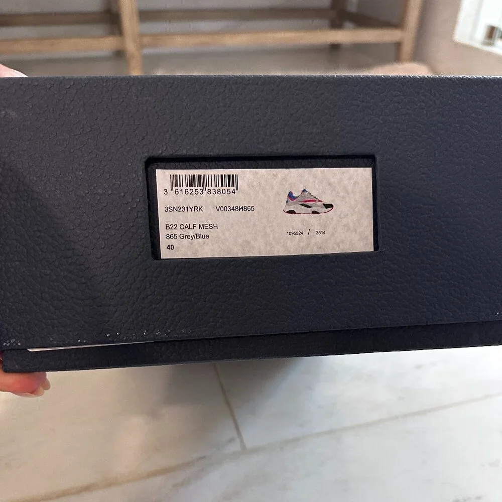 Authentic Dior B22 Sneakers Size 40 with Box - Picture 8 of 13